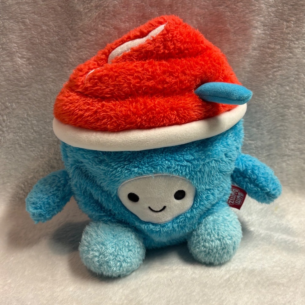 BumBumz SnackBumz Samuel the Slurpee Frozen Slushie Red Italian Water Ice Plush